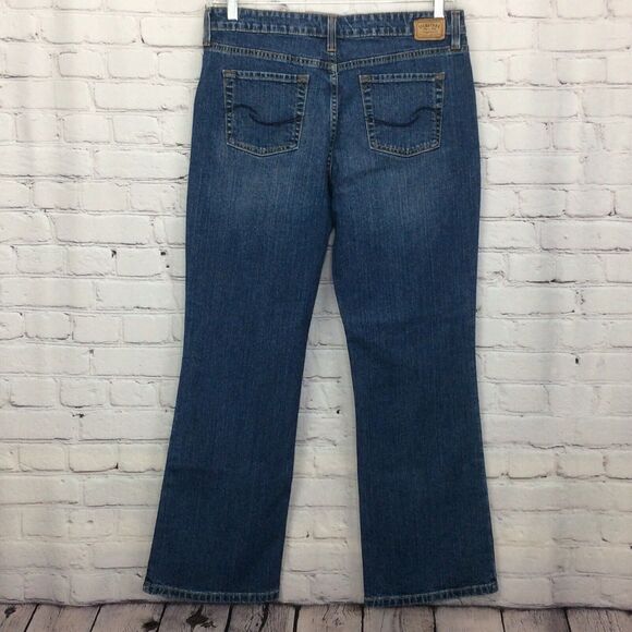 Levi's Signature Jeans Women's Size 12 Mid Rise Bootcut Med Wash Festive Stretch - Picture 9 of 9